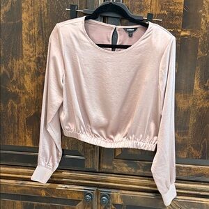 Express Blush Satin Blouse